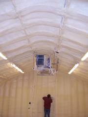 2" inches of 2 lb wall foam.