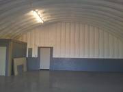 Interior of Quonset Hut.